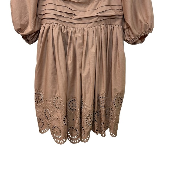 Abercrombie & Fitch - Women’s ‘Emerson’ Babydoll Dress in Taupe - Brown, Small - Picture 5 of 14